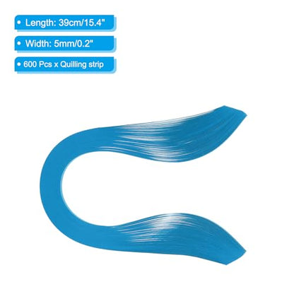 Quilling Strips Paper 600pcs 5mm 39cm Origami Paper Quilling Kits for Art DIY Hand Craft Christmas