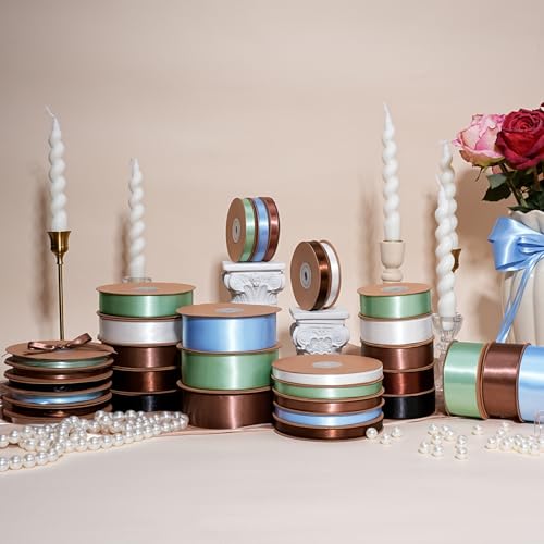 Sage Green Satin Ribbon 1