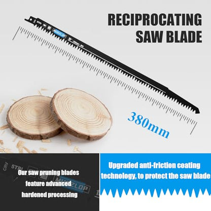 20Pack 15inch 5TPI Woodcutting Reciprocating Saw Blades Set