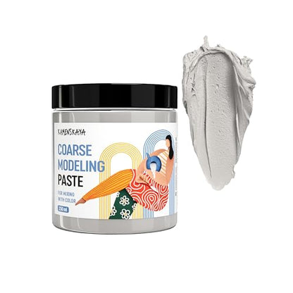 Coarse Modeling Paste for Textured Art and Acrylic Painting (8.45 Fl Oz)