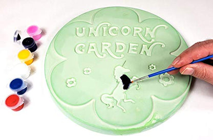 Flower Garden Customizable Stepping Stone Cast & Paint Kit with Perfect Cast Casting Material