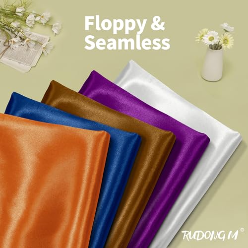 Orange Satin Fabric