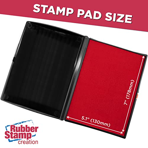 Large Premium Red Ink Stamp Pad