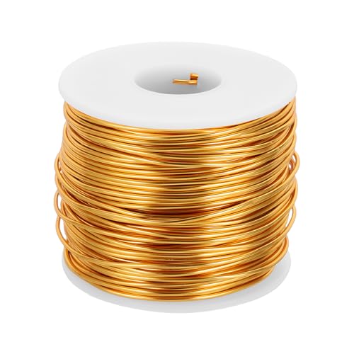 15 Gauge Anodized Aluminum Craft Wire Bendable Bonsai Training Wire 223 Feet 1.5mm for Sculpting Crafts Wreath Floral Beading Jewelry Making