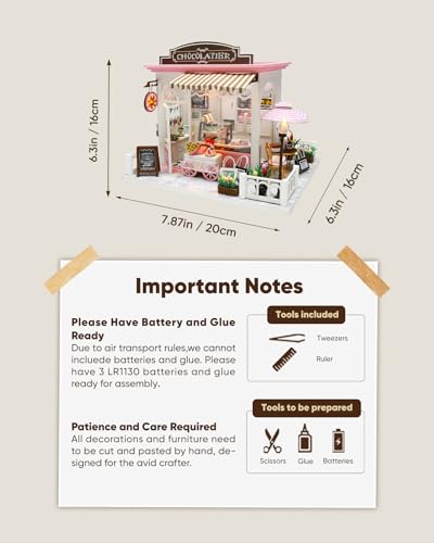 DIY Miniature House Kit Dollhouse Kit for Adults to Build Mini Shop