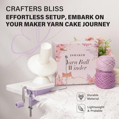 Yarn Winder Ball Winder for Crocheting Yarn Spinner for Knitting