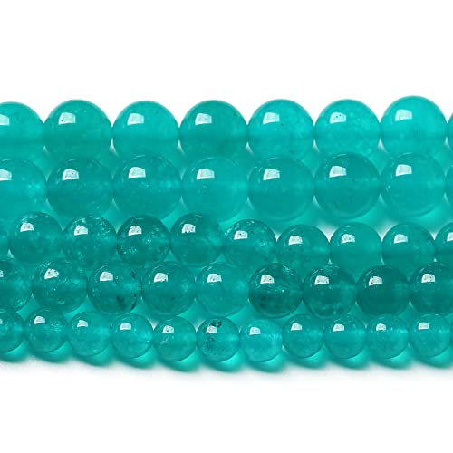 12MM 33PCS Natural Stone Beads Blue Amazonite Jade Stone Round Loose Beads for Jewelry Making DIY Bracelet Necklace 15 Inch