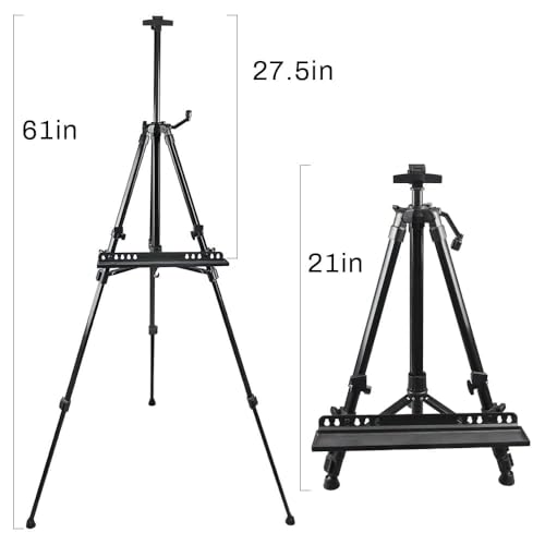 21 61 Inch Adjustable Art Easel Stand for Painting with Tray
