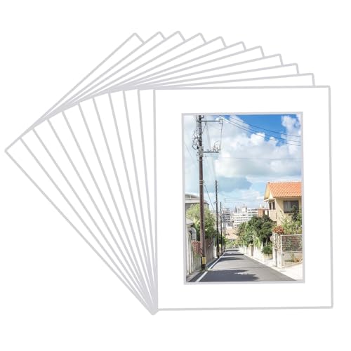 15 Pack 11x14 White Picture Mats for 8x10 Photos (15 Count)