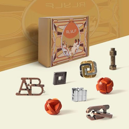 8 Pcs Brain Teaser Puzzles Favor Educational Toys (8 Count)