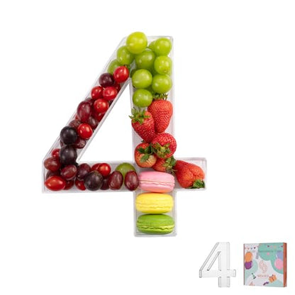11" Clear Acrylic Letter & Number Charcuterie Tray