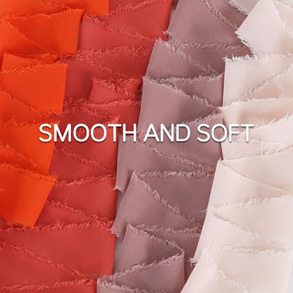 4 Rolls Silk Chiffon Ribbon 1 (4 Count)