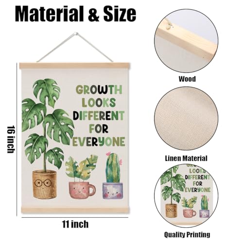 Inspirational Poster Hanger Therapy Office Decor Growth Mindset Wall Decor
