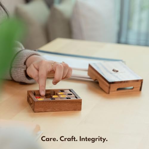 Setting Sun STEM Sliding Block Puzzle AKA Huarong Dao or Klotski from SiamMandalay with SM Gift Box