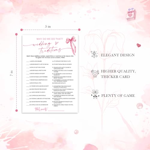 Bridal Shower Games Cards (26 Count)