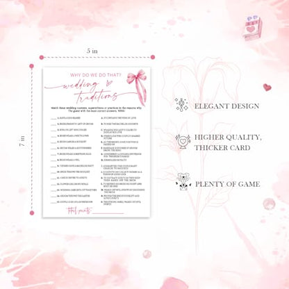 Bridal Shower Games Cards (26 Count)