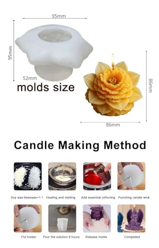 Flower Resin Casting Molds for Candle Making