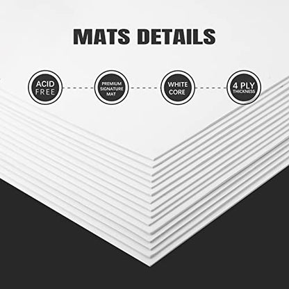8x10 Uncut Picture Mat Boards