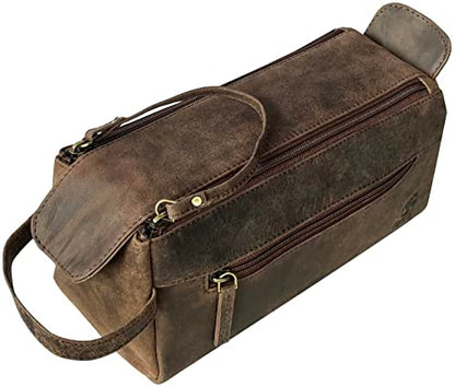 Leather Toiletry Bag for Men