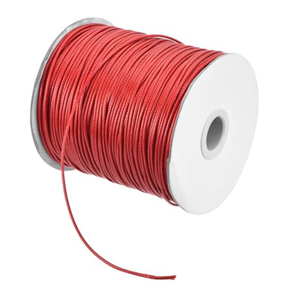 Waxed Cord 1.5mm Waxed Polyester Cord 175 Yard Wax String for Bracelet Making