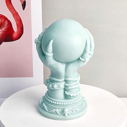 Ball & Claw Skull Rose Candle Molds