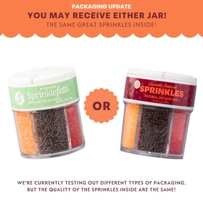 Sprinkles 6 Cell Edible Sprinkle Mix Jimmies Perfect for Cake Decorations Baking Ice Cream Cookies Cupcake Topper (2.75 Ounce)