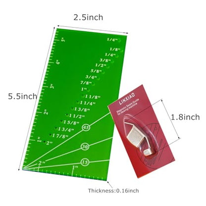 Magnetic Seam Guide for Sewing Machine with Piercing Seam Guide Ruler