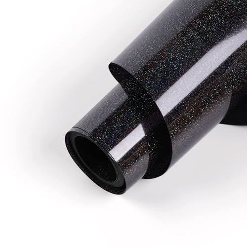 Black Glitter Heat Transfer Vinyl