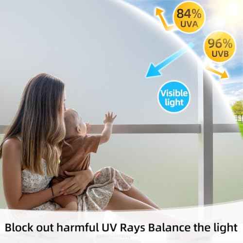 Window Privacy Film Frosted Stripe Window Film