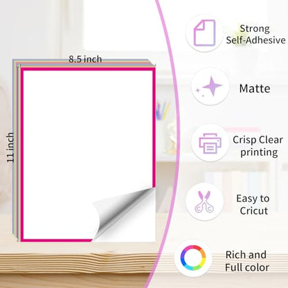 24 Sheets Printable Sticker Paper