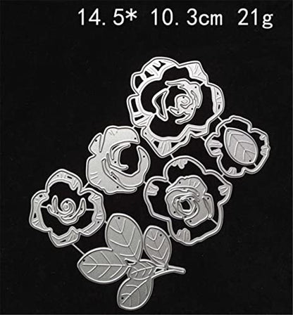 Cutting Dies Metal Stencils Scrapbooking Tools Flowers Lace Frame DIY Embossing Template for Paper Card Making Album Arts Crafts Supplies