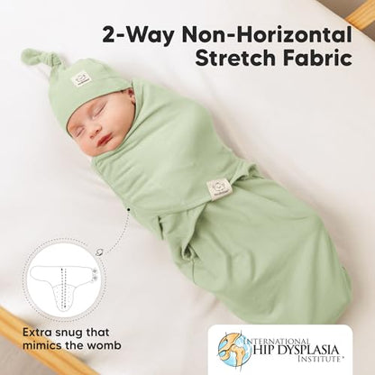 3pk Organic Swaddles for Newborns Girls