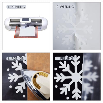 Reflective White HTV Rolls Heat Transfer Vinyl