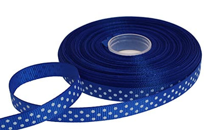 Polka Dot Grosgrain Ribbon 25 Yard Each Roll 100% Polyester (75 Foot)