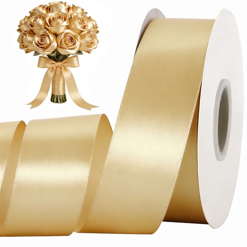 100 Yard Gold Satin Ribbon 1