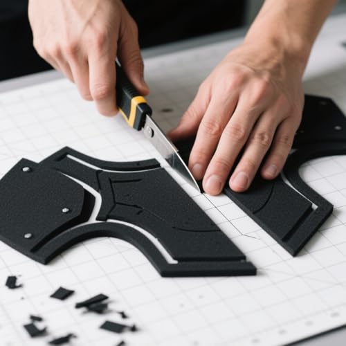 6mm EVA Foam Sheets Roll 16x59in Black for Cosplay DIY 90kg