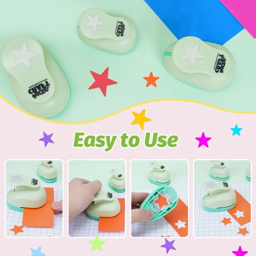 Star Hole Paper Punch Star Lever Puncher for Crafts 1 Inch Craft Punch
