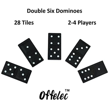 Wooden Double 6 Domino Set