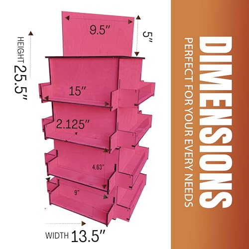 4 Sided Rotating Display Stand