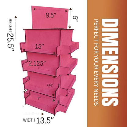 4 Sided Rotating Display Stand
