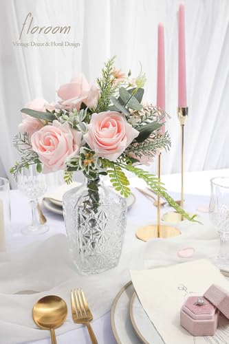 Artificial Flowers 20pcs Real Looking Blush High (20 Count)