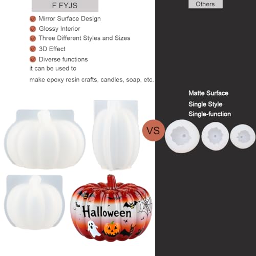 3Pack Mini Pumpkin Resin Molds (3 Count)