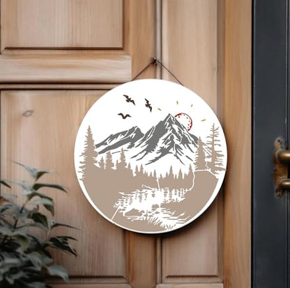 Mountain Tree Stencils for Painting Forest Animal Stencils for Wood Burning (11 Count)