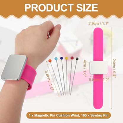 Magnetic Wrist Pin Cushions for Sewing