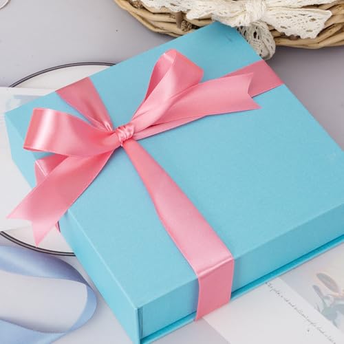 1 Inch Brink Pink Solid Satin Ribbon for Gift Wrapping