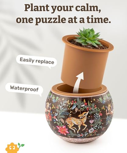 3D Puzzle Planter 80 Pieces