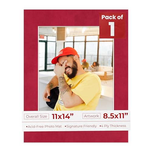 11x14 Mat Bevel Cut for 8.5x11 Photos