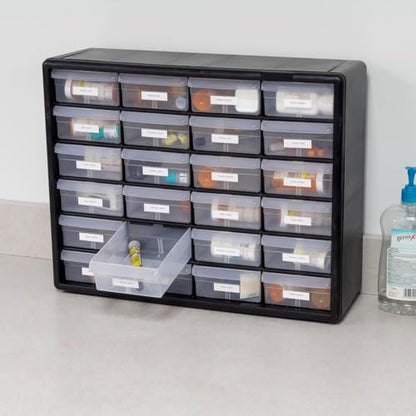 24 Drawer Plastic Storage Cabinet