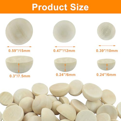 Half Wooden Beads (300 Count)