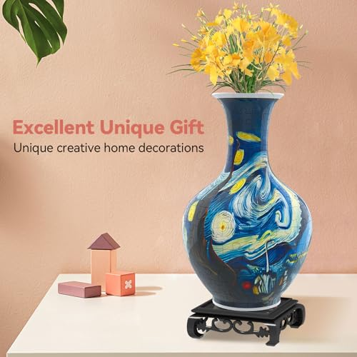 3D Puzzle Vase for Adults with 164 Plastic Pieces